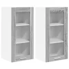 Vidaxl Viseča omarica z vrati 2 szt. Siva Sonoma 40 x 31 x 80 cm