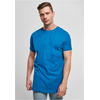 Long Shaped Turnup Sports Blue T-Shirt