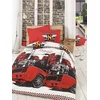 LEssentiel Maison Ranforce posteljina Bolide, 200x220cm, Crveno-bela