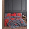 Lessentiel Maison Komplet posteljina Saltanat, 200x220 cm, 220x240 cm, Crvena-Antracit