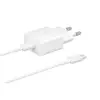 ADAPTER+KABEL HITRI TYPE- -C TO TYPE-C 15W WHITE