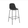 eoshop Barski stol, temno siva tkanina/kovina, MARIOLA 2 NOVO