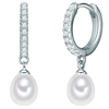 Valero Pearls Uhani srebrna/biserno bela