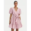 Fracomina Cocktail obleka FY26SD1037W40001 Roza Regular Fit