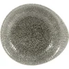 CHURCHILL Raku Quartz Black globok krožnik, okrogel, dolžina: 185 mm, širina: 168 mm (12 kos)