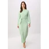 Trendyol Modest Ženska haljina Tctss25Eb00129, Zelena