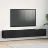 TV ormar 2 pcs Crna 100 x 30 x 30 cm Konstruirano drvo