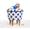 Atelier del Sofa Tabure 42cm Plavo-Belo