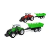Traktor Farmer s prikolico – velik set za male kmete Rdeč