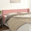 Vidaxl vidaXL Vzglavje s krilci roza 163x16x78/88 cm žamet