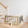 Vrata za pse s postoljem 2 pcs Hrast sonoma 100 x 60 cm