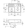 VILLEROY & BOCH korito modul 632392FU