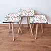 Hanah Home Set klub stočića 3Shp343, 3 komada, Narandžasta