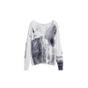Desigual Pulover siva/antracit/bela