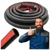 shumee TESNILO ZA OKNA IN VRATA TESNILO TESNILO DEBELA GUMA 12x10mm 1m D