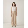 Sinsay - Wide leg pantalone sa mešavinom viskoze - BEŽ