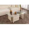 Hanah Home Klub sto Vetrino, 105x65x40cm, Bež
