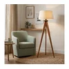 Podna lampa AIDA 1xE27/15W/230V hrast/krem