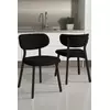 HANAH HOME Set stolica (2 dela) Toldy Black Brown