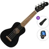 Fender Venice WN BK Basic SET Black Soprano ukulele
