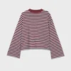 Cropp - Majica dugih rukava sa prugama - bordo