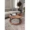 Hanah Home Klub sto Hole Round, 70x38x70 cm, Smeđi