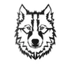 Wallity Wolf v11 Zidna dekoracija, 38x50 cm