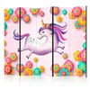 artgeist Paravan Lithe Unicorn I, 5-Delni, Dvostranski