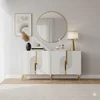 Hanah Home Komoda Meyra 150, Belo-zlatna