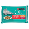 PURINA ONE STERILCAT piščanec in govedina v soku 4x85 g