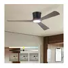 ZEVENTI - LED Plafonski ventilator AUREX LED/24W/230V Wi-Fi Tuya crna/orah + daljinski upravljač