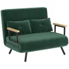 Homestar Sofa postelja za 2 osebi 102x73x81 cm zelena