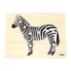 Atlas Lesena Montessori sestavljanka - zebra