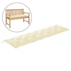 Vidaxl Blazina za vrtno klop kremno bela 200x50x7 cm oxford tkanina