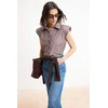 Trendyol Bluza rjava / bela
