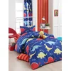 Lessentiel Maison Komplet posteljine Dinazorus, 160x220cm, Teget