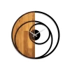 Wallxpert Circle Zidni sat, 56x3x56 cm, Braon-crni