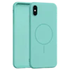 Velvet Touch MagSafe maska za iPhone Xs Max - Tirkizna