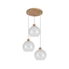 Spot-Light 1860374R - Viseći luster na sajli LINEA 3xE27/60W/230V