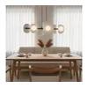 Luster na sajli ELEMENTI 6xG9/8W/230V siva