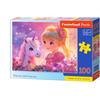 Castorland - Puzzle Princesa z enorožcem - 100 kosov