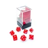 Kockice Chessex - Translucent- Polyhedral Mini - Red-White (7)