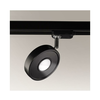 Shilo 6619 - LED reflektor za šinski sistem ENA IL LED/10W/230V crna