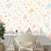Samolepilna tapeta pastelne terrazzo oblike - 539x363
