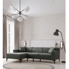 Atelier del Sofa Ugaona garnitura New Petra, L ugao, 250x69x145 cm, Zelena