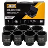 JCB Komplet udarnih nastavkov 1 Cr-Mo 12-kraki 7 delov 46-75 mm