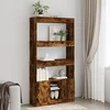 Visoka komoda boja hrasta 92x33x180 cm konstruirano drvo