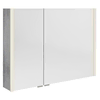 SAPHO Omarica za kopalnico ALIX z LED osvetlitvijo, 96x70x17,5 cm, srebrni hrast