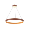 Klausen 142027 - LED luster na sajli LEATHER LED/47,8W/230V braon/narandžasta