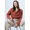Trend Alacati Stili Ženska bluza dugih rukava Alc-X13126, Narandžasta